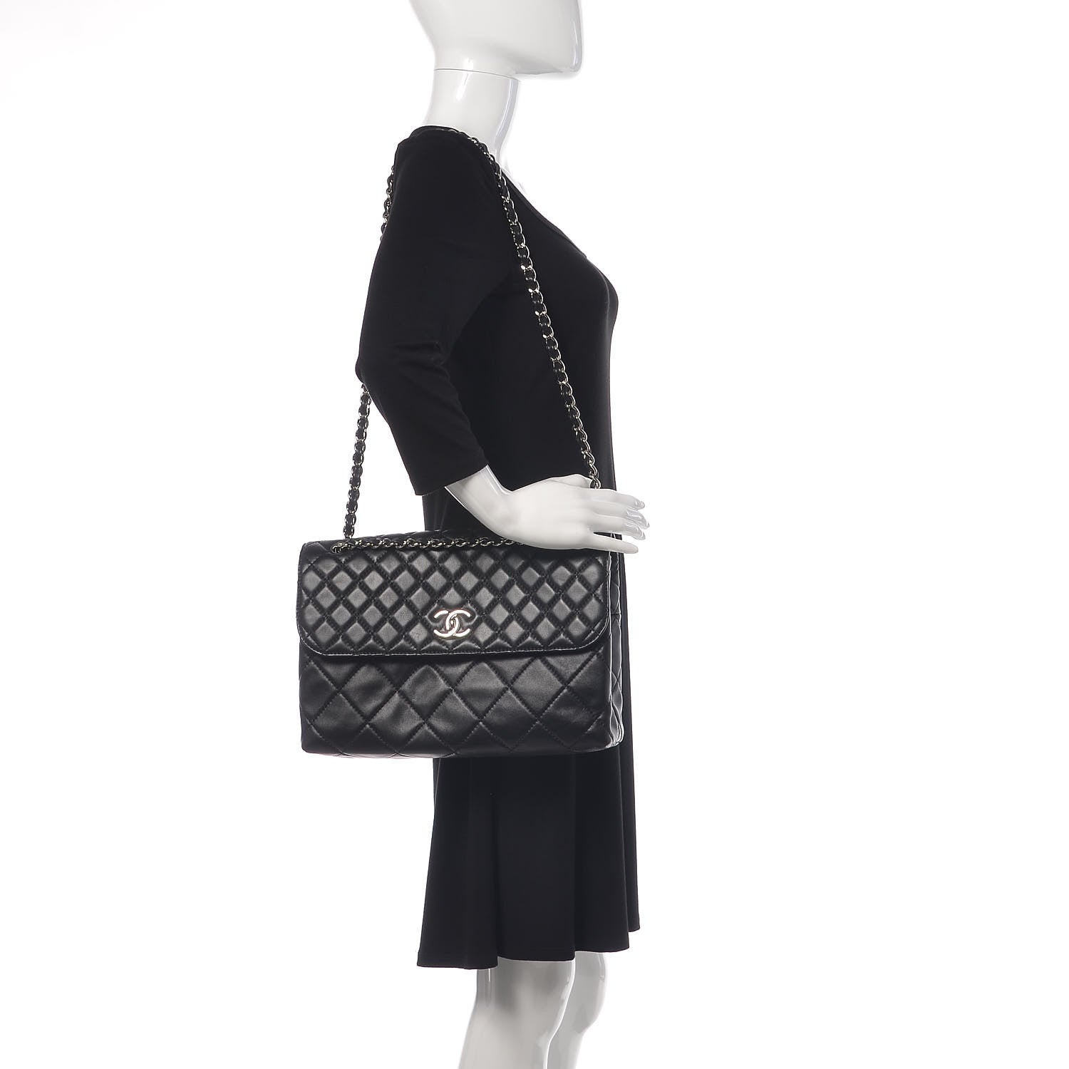 Chanel Calfskin Quilted In The Business Flap Bag Black 2 of 13
