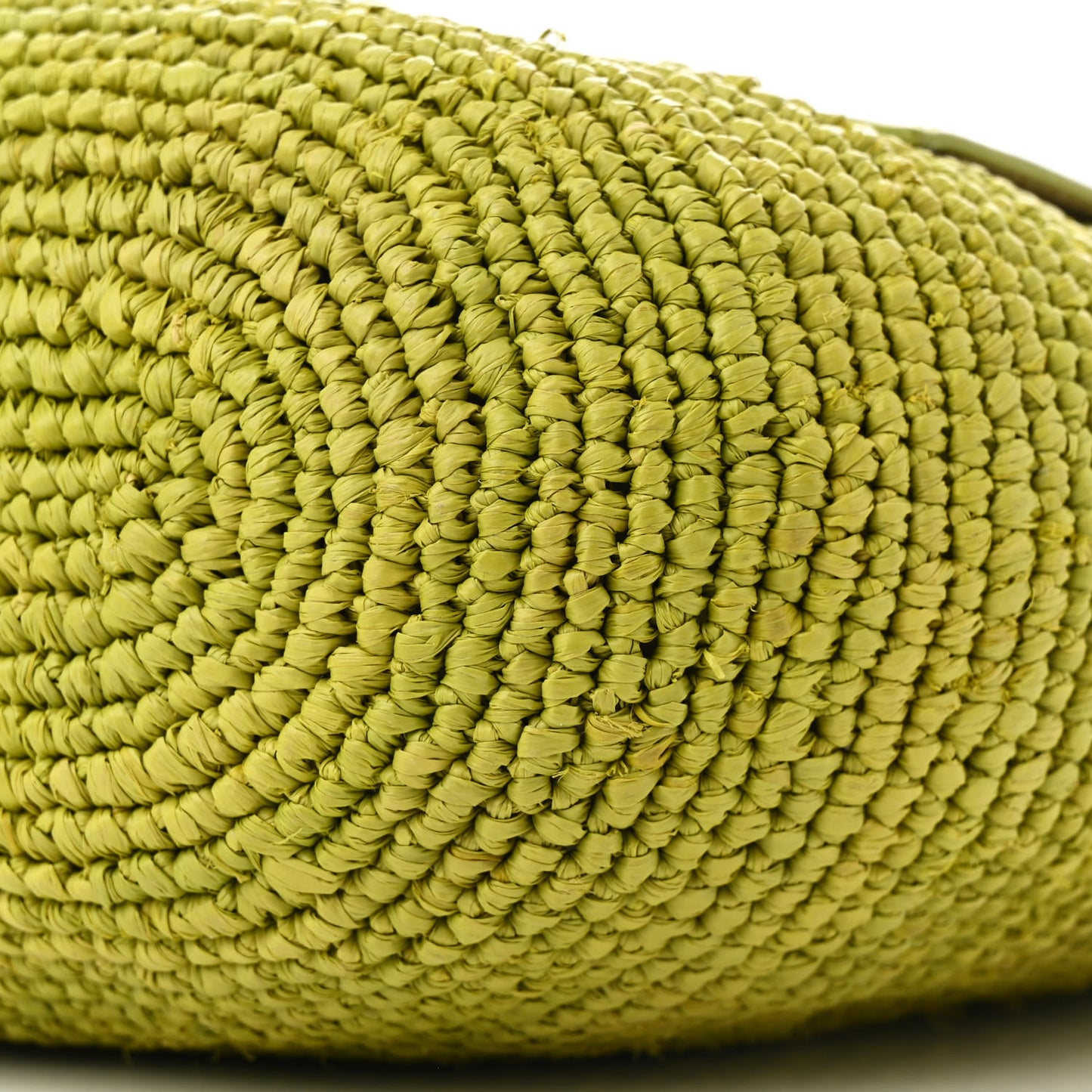 Raffia Mini Slit Tote Bag Meadow Green