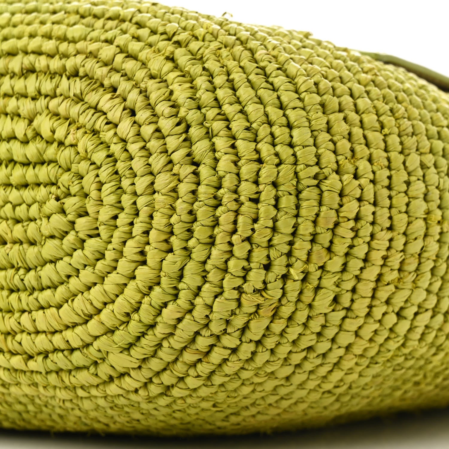 Loewe Raffia Mini Slit Tote Bag Meadow Green 9 of 10