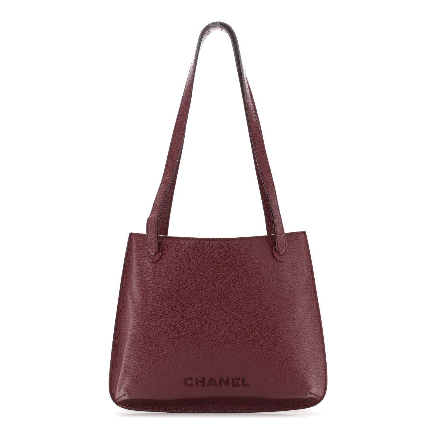 Chanel Caviar Shoulder Bag Burgundy 1 of 13