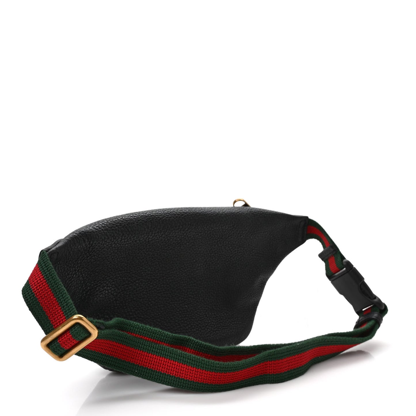 Grained Calfskin Small Logo Belt Bag Black