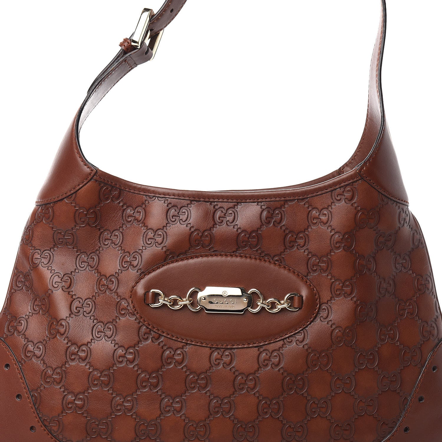 Gucci Guccissima Punch Hobo Brown 7 of 11