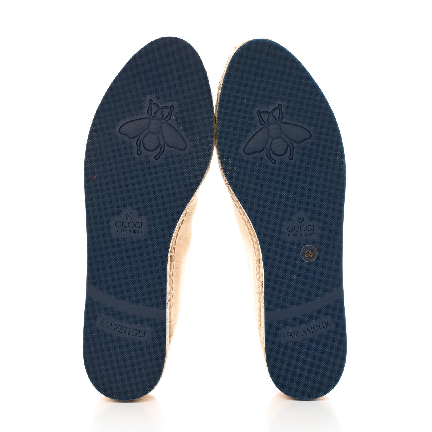 Gucci Canvas Logo Lace-Up Platform Espadrilles 38 Greggio Grege 5 of 13