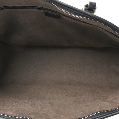 Gucci GG Supreme Monogram Medium Zippered Tote Dark Brown 5 of 9