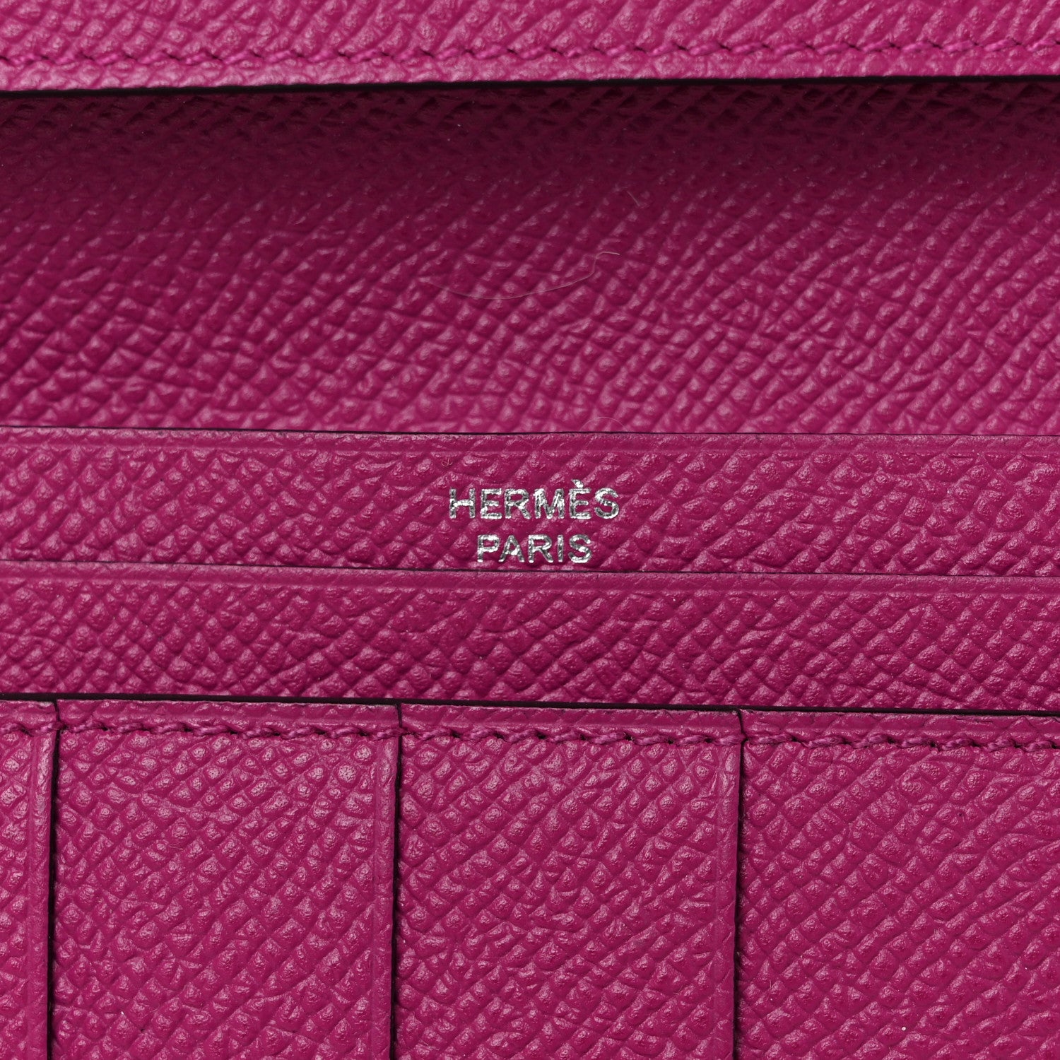 Hermes Epsom Bearn Gusset Wallet Rose Pourpre 6 of 9