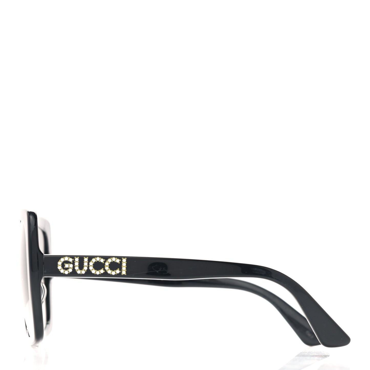 Crystal Square Frame GG Sunglasses GG0418S Black