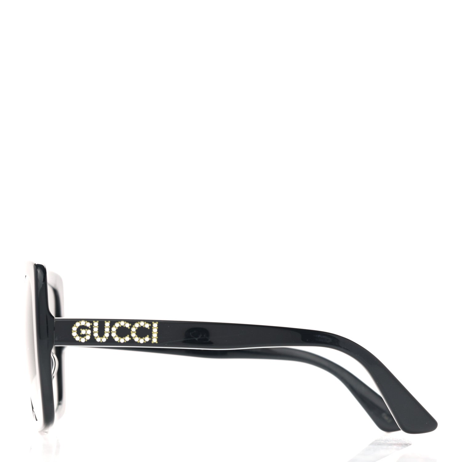 Gucci Crystal Square Frame GG Sunglasses GG0418S Black 3 of 7