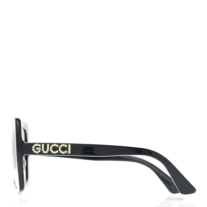 Gucci Crystal Square Frame GG Sunglasses GG0418S Black 3 of 7