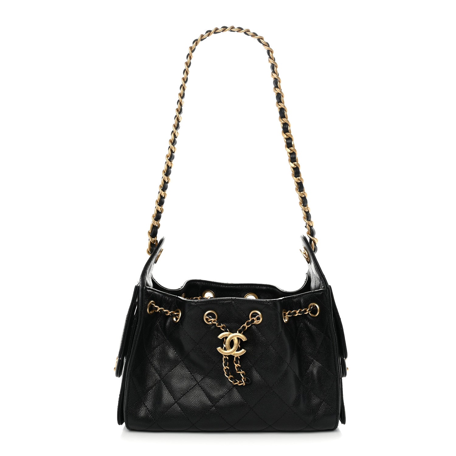 Chanel Caviar Quilted Mini Chanel 25 Handbag Black 1 of 10