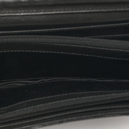 Chanel Patent Calfskin Quilted Flap Clutch With Chain Black 6 of 10