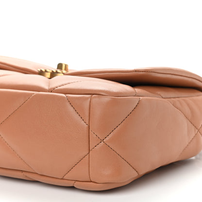 Chanel Lambskin Quilted Medium Chanel 19 Flap Brown 10 of 10