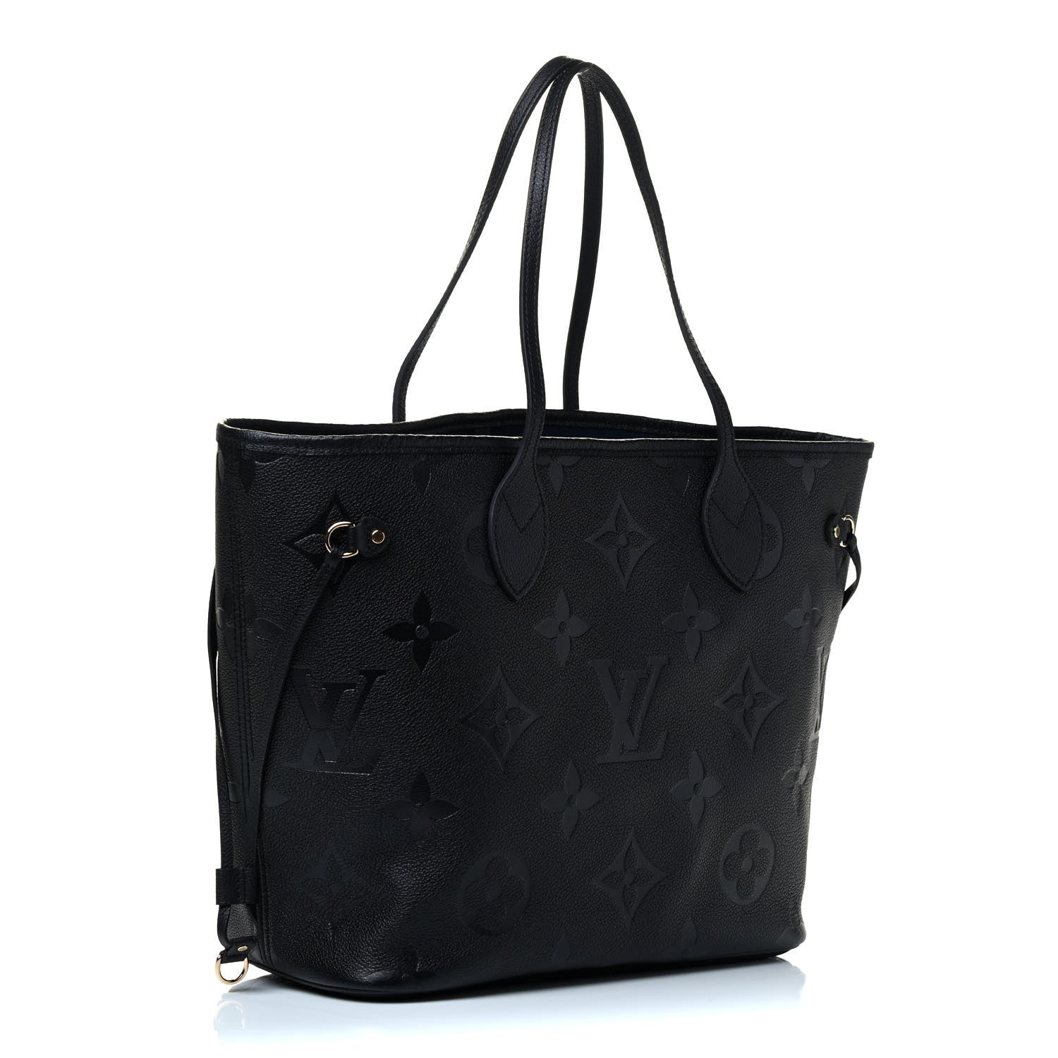 Louis Vuitton Empreinte Monogram Giant Neverfull MM Black 2 of 4