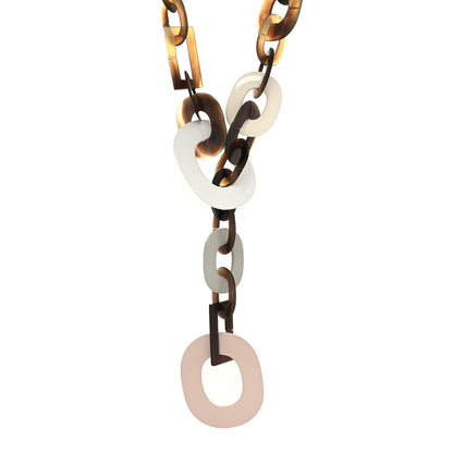 Hermes Lacquered Wood Buffalo Horn Duncan Necklace 1 of 4