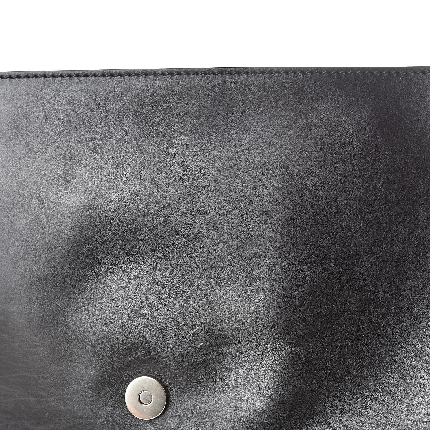 Gucci Calfskin Ribot Horse-Heads Clutch Black 8 of 12