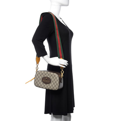 Gucci GG Supreme Monogram Web Neo Vintage Shoulder Bag Beige New Acero Crop 2 of 10