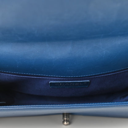 Chanel Lambskin Quilted Medium Boy Flap Blue 4 of 4
