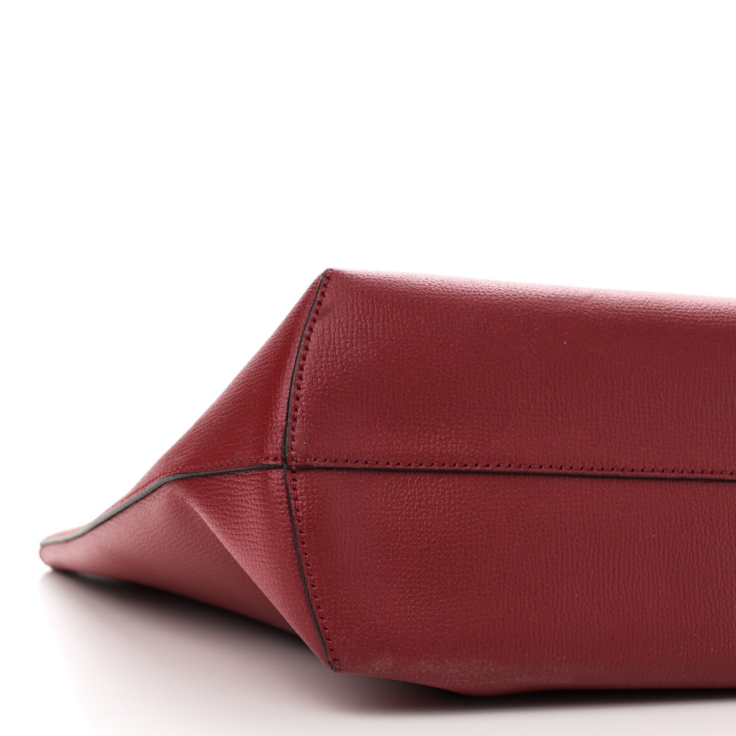 Vitello Vienna Enamel F is Fendi Shopping Tote Fiamma Taupe