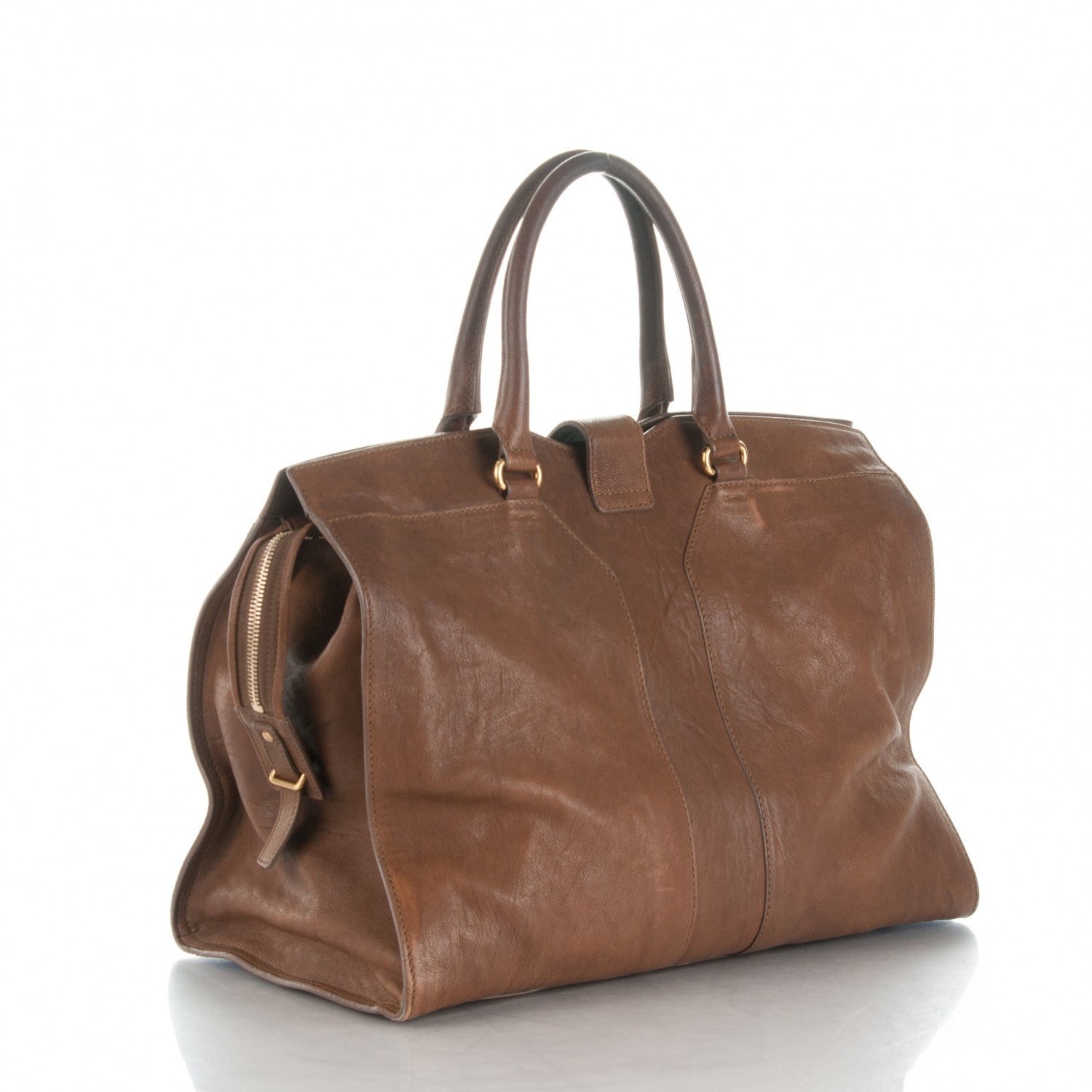 Saint Laurent Sheepskin Large Cabas ChYc Biscuit 3 of 10