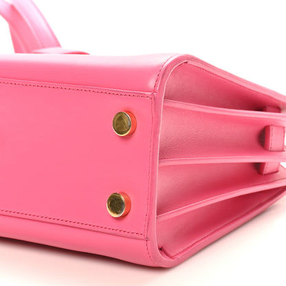 Saint Laurent Calfskin Nano Sac De Jour Lipstick Fuchsia 9 of 9