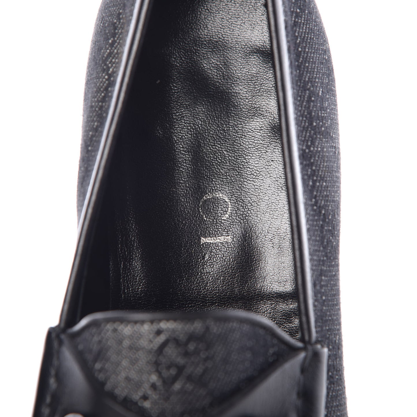 Monogram Calfskin Mens Horsebit Loafers 8.5 Navy