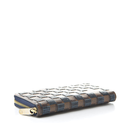 Louis Vuitton Damier Paillettes Zippy Wallet Blue 4 of 10