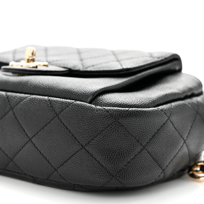 Chanel Caviar Quilted CC Day Camera Case Black 10 of 11