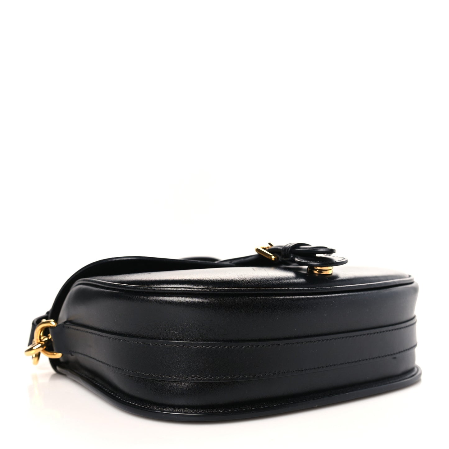 Box Calfskin Medium Bobby Flap Black