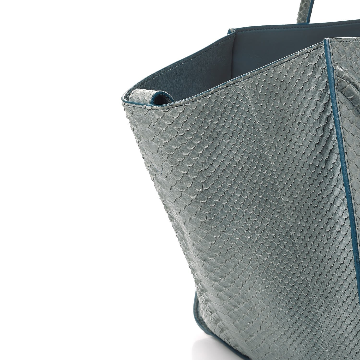 Celine Python Medium Phantom Luggage Blue 10 of 14