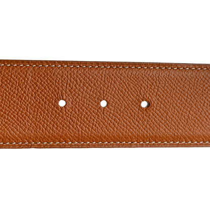 Hermes Epsom Swift 42mm Constance 2 Belt 95 38 Gold Black 4 of 11