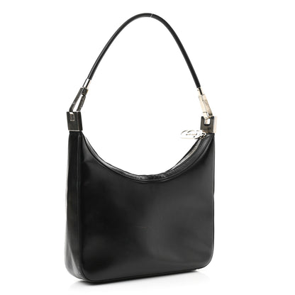 Gucci Calfskin Interlocking G Shoulder Bag Black 3 of 12