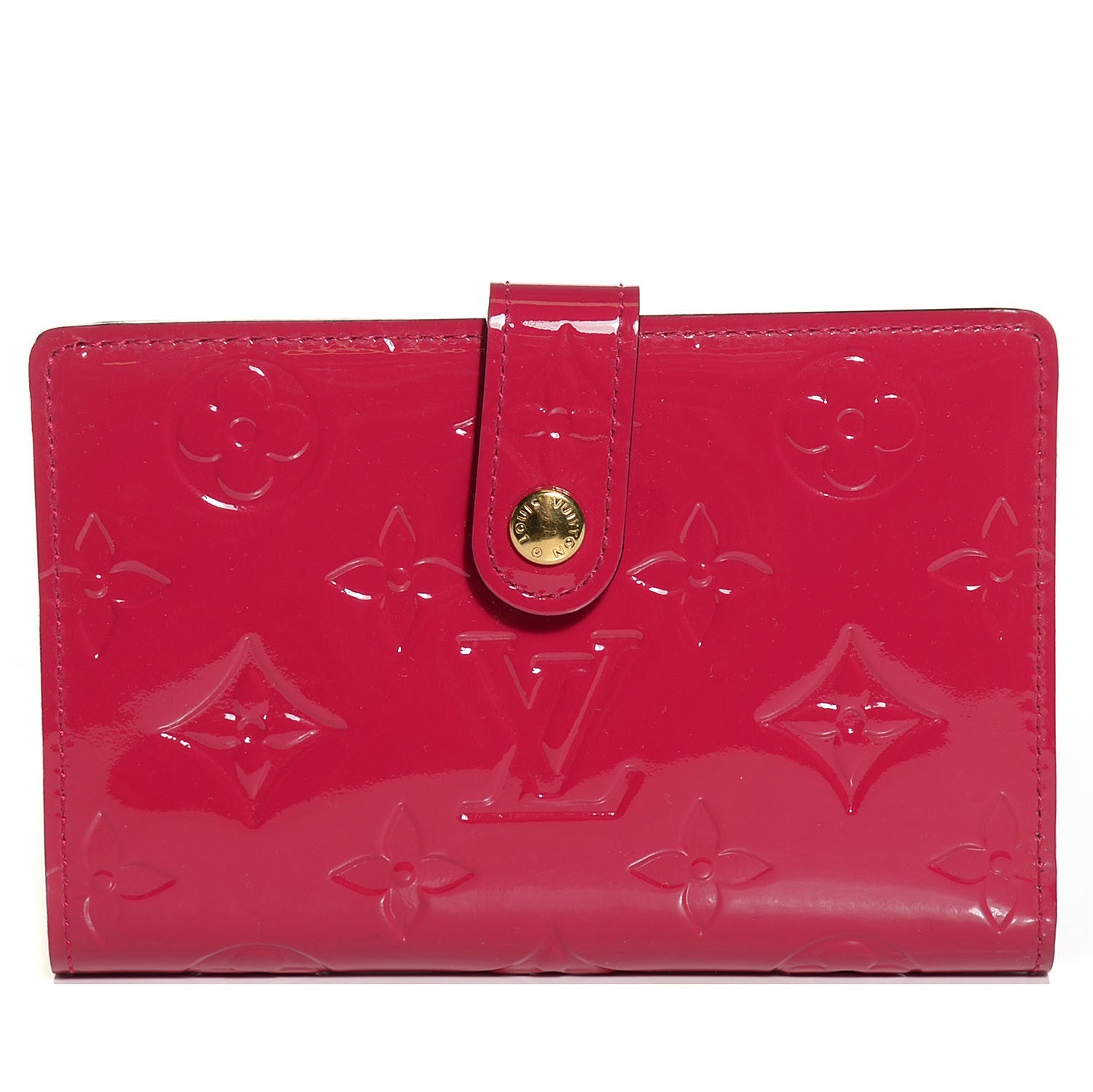 Louis Vuitton Vernis French Purse Wallet Rose Indien 1 of 7
