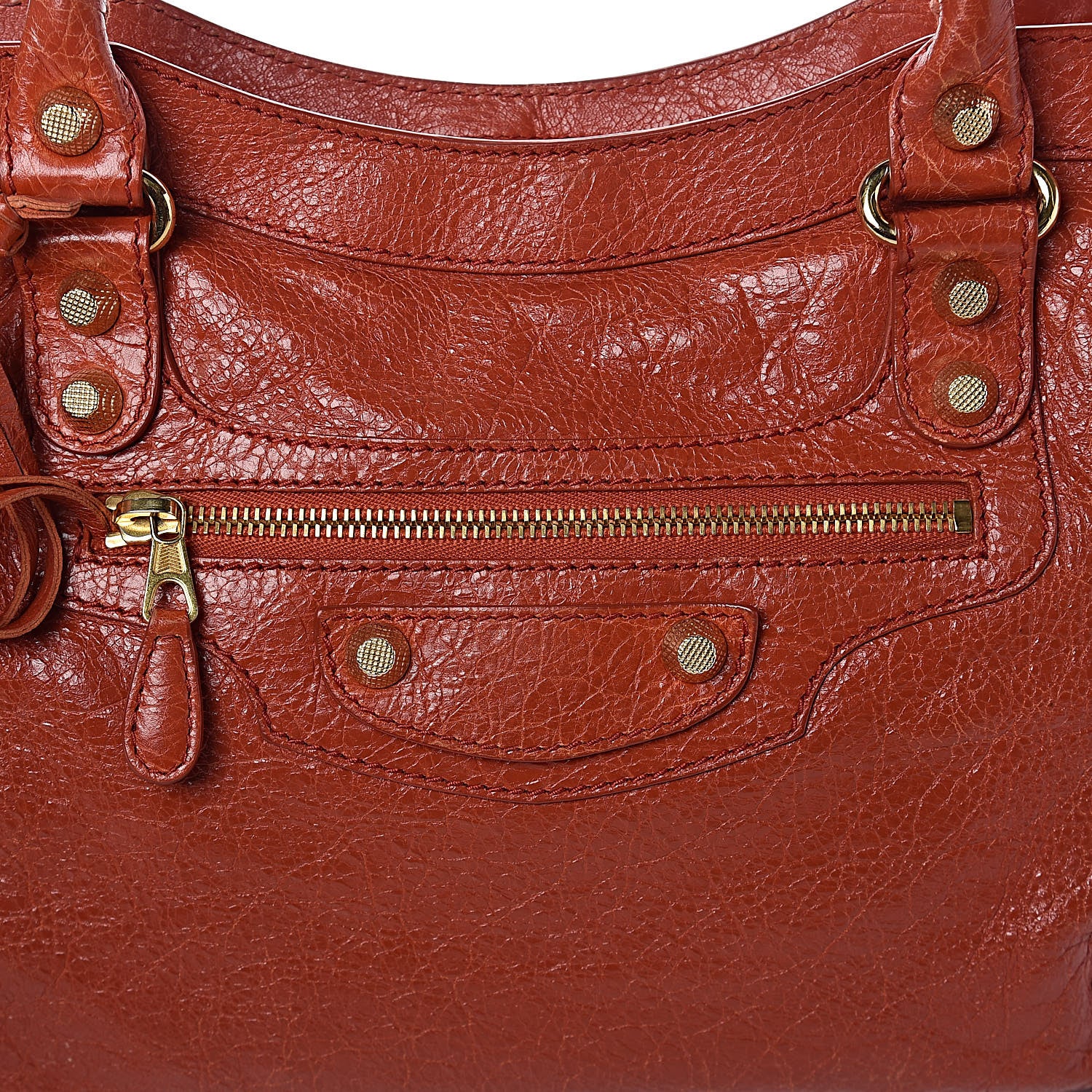 Balenciaga Agneau Giant 12 Gold Hardware City Rouge Ambre 10 of 10
