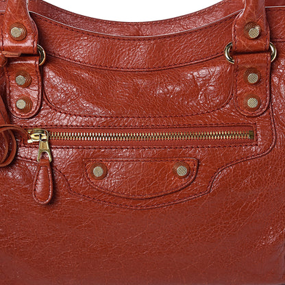 Balenciaga Agneau Giant 12 Gold Hardware City Rouge Ambre 10 of 10
