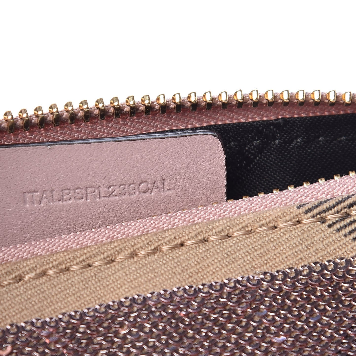 House Check Sequin Peyton Pouch Bag Pink
