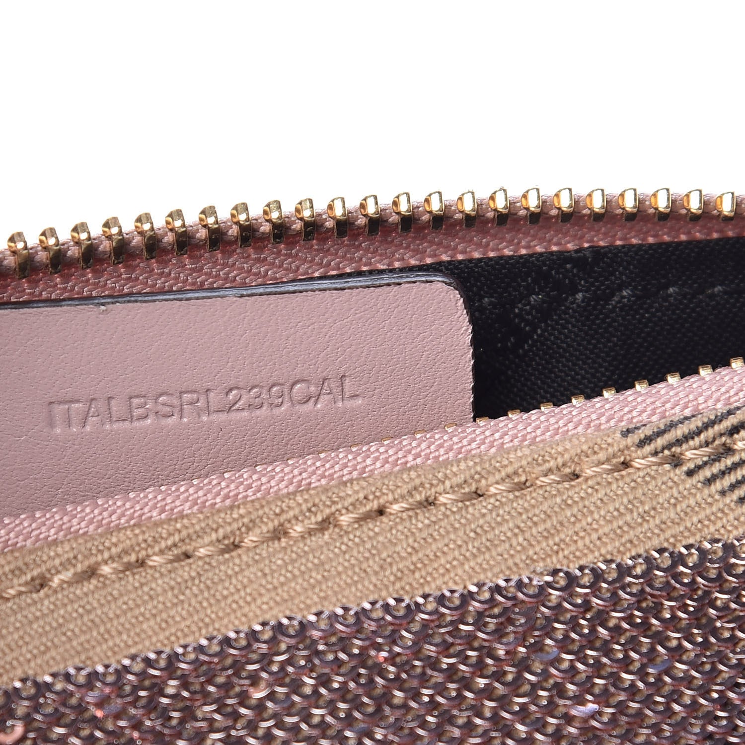 Burberry House Check Sequin Peyton Pouch Bag Pink 7 of 9