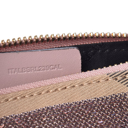 Burberry House Check Sequin Peyton Pouch Bag Pink 7 of 9