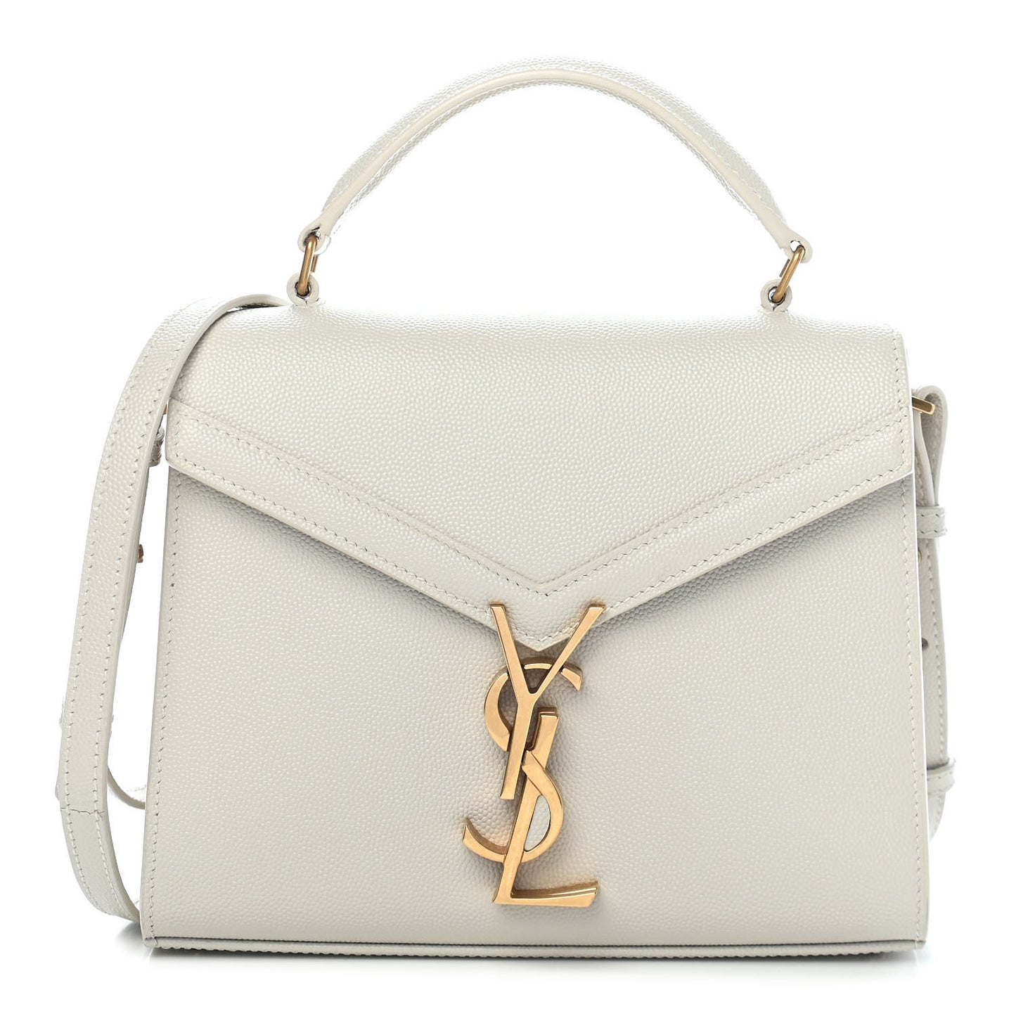 Grain de Poudre Mini Classic Monogram Cassandra Top Handle Crema Soft Rouge Legion