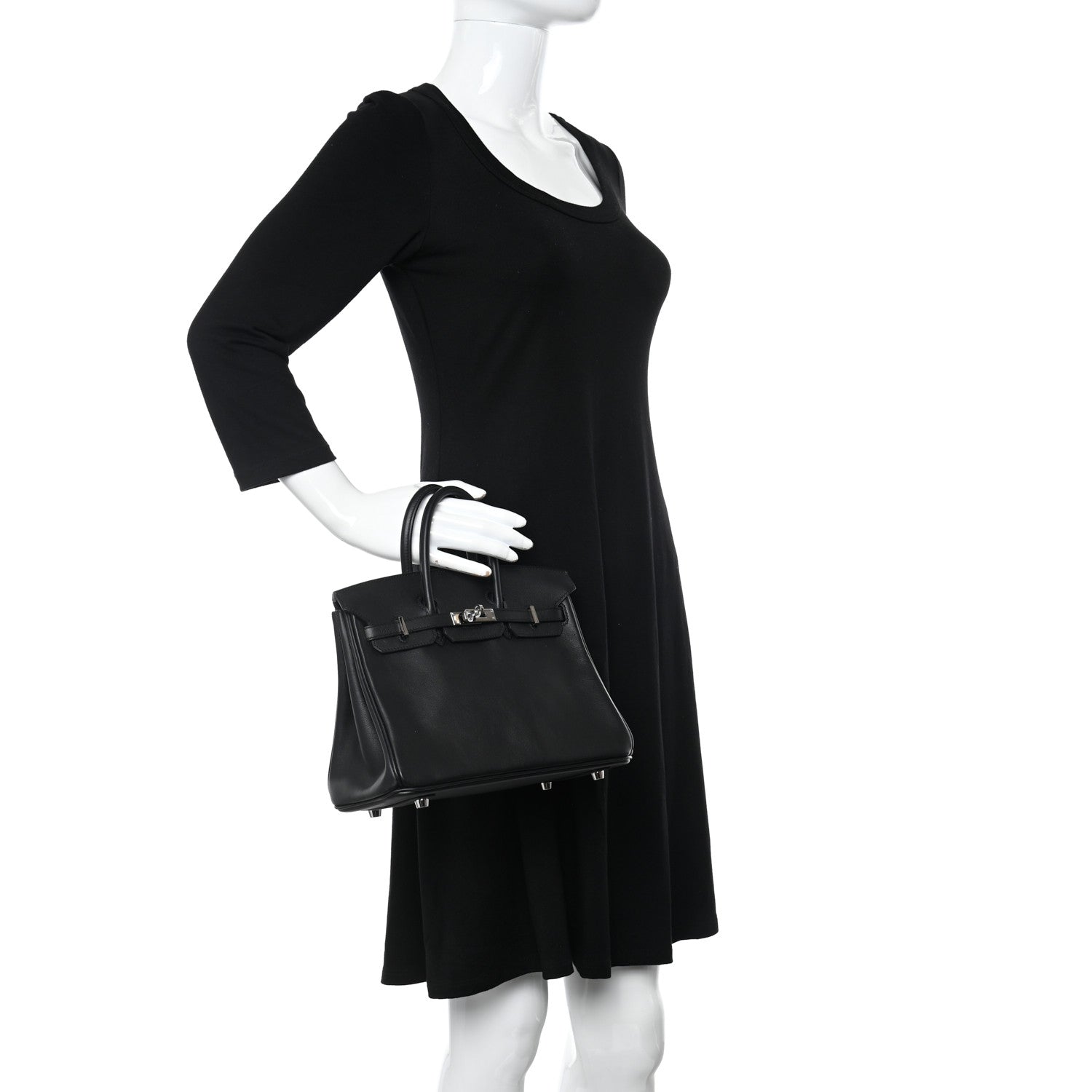 Hermes Swift Birkin 25 Black 2 of 13