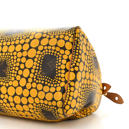 Louis Vuitton Monogram Kusama Town Speedy 30 Yellow 10 of 14