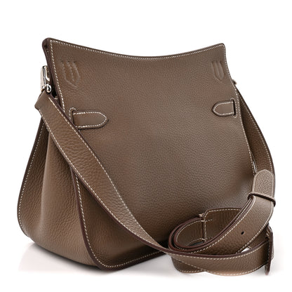 Hermes Taurillon Clemence Jypsiere 28 Etoupe 2 of 9