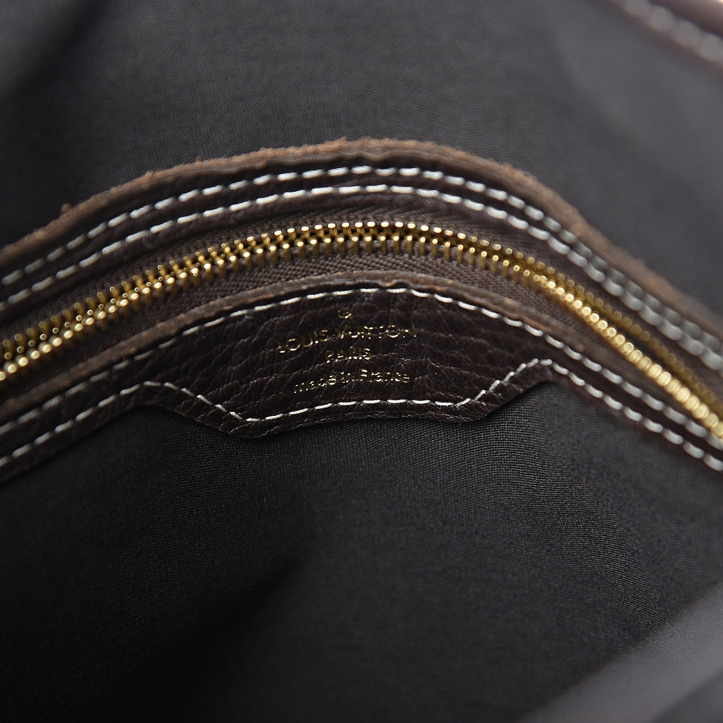 Mini Lin Monogram Bucket Bag Ebene