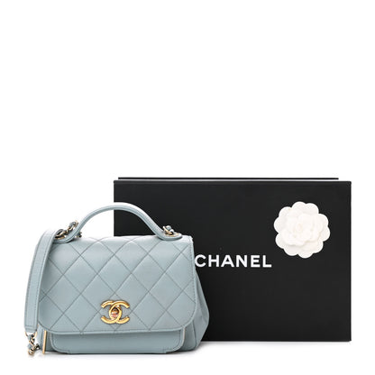 Chanel Caviar Quilted Small Business Affinity Flap Blue 23 of 23