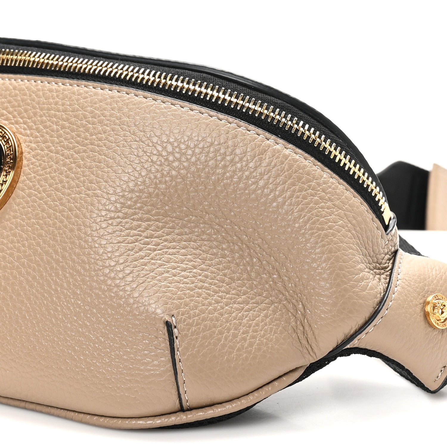 Versace Grained Calfskin Vanitas Medusa Belt Bag Taupe 9 of 9