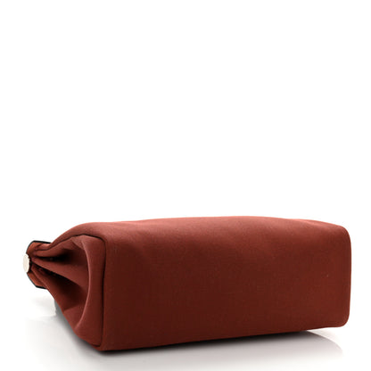 Hermes Military Toile Vache Hunter Herbag Zip Retourne 31 PM Rouge H 5 of 11