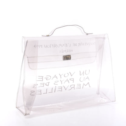 Hermes Vinyl Souvenir De L'Exposition Kelly Transparent 2 of 9