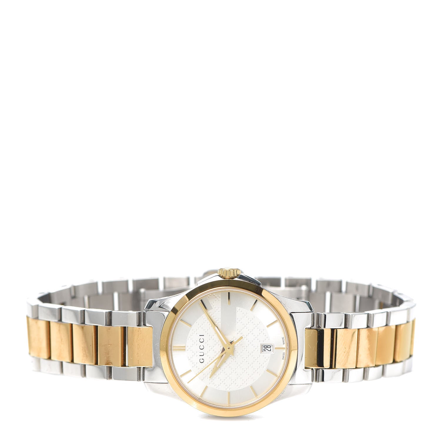 Gucci Stainless Steel 27mm G-Timeless Two Tone Quartz Watch 2 of 6