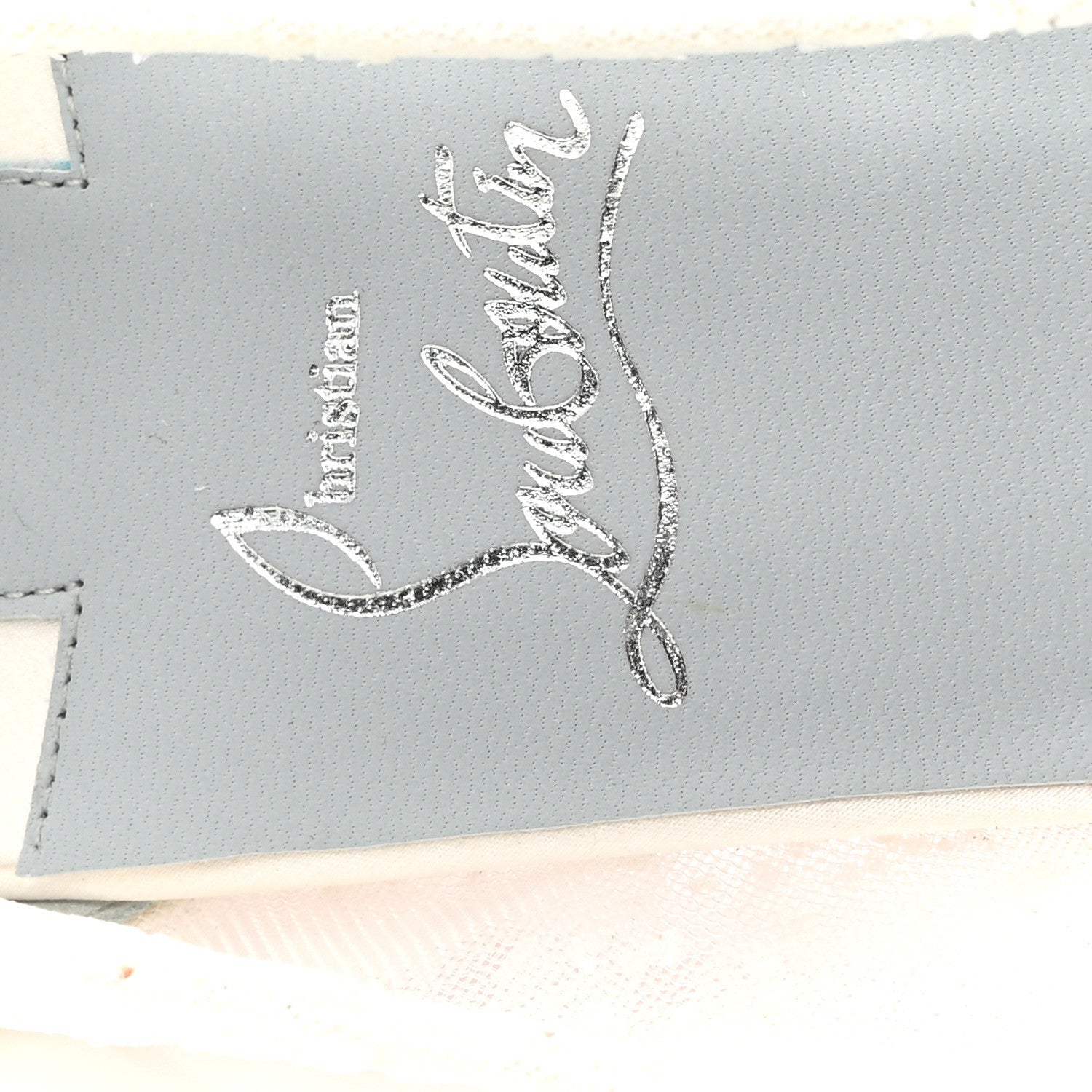 Christian Louboutin Tulle Glitter Satin Kate Draperia 85 Pumps 40.5 White 7 of 7
