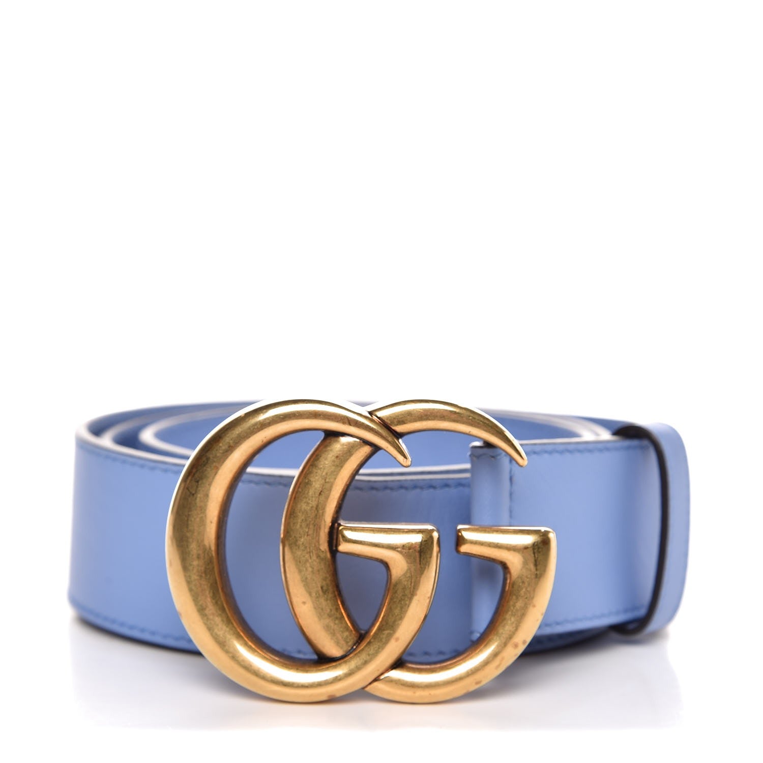 Gucci Calfskin Double G 40mm Belt 90 36 Clear Sky Blue 1 of 6