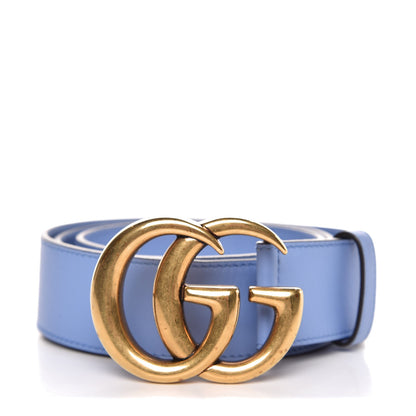 Gucci Calfskin Double G 40mm Belt 90 36 Clear Sky Blue 1 of 6