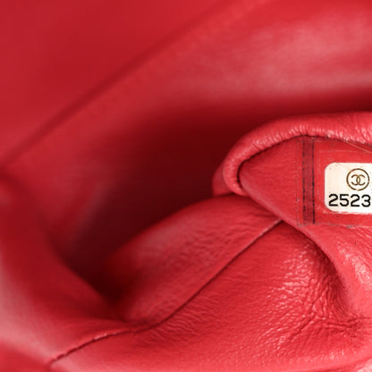 Chanel Caviar Quilted Medium Double Flap Dark Pink 7 of 10